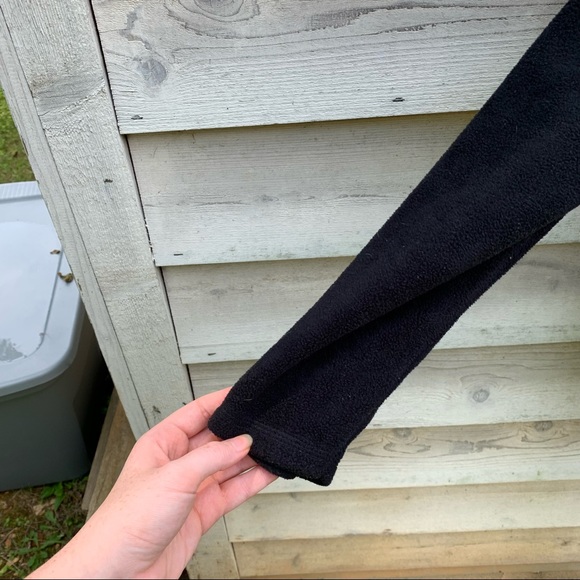 Vintage Black Fleece Polar Bear Appliqué Long Sleeve Button Up Cardigan Sweater - Picture 12 of 16